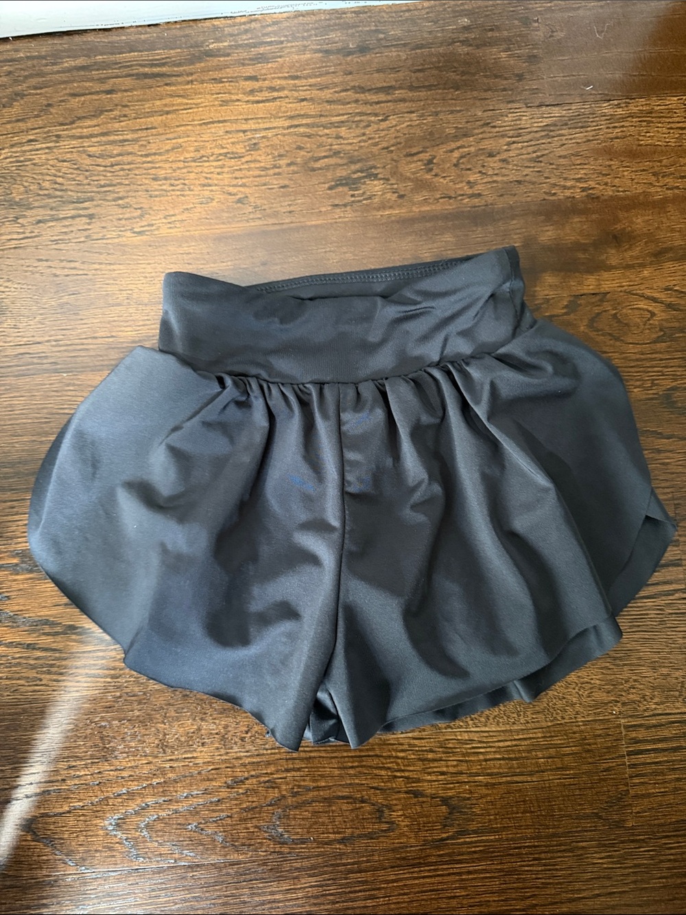Grayson Mini Black Toddler Flounce Shorts - Lightweight Active Skort-2T